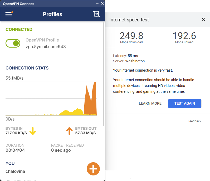 5yMail VPN Connection
